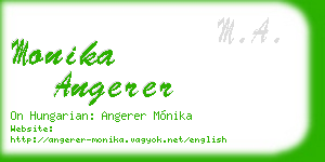 monika angerer business card